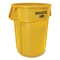 Rubbermaid Commercial Brute Vented Trash Receptacle, Round, 44 gal, Yellow FG264360YEL - alternate 2